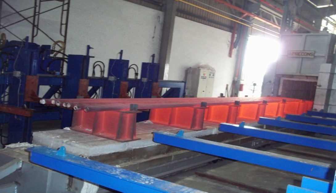 LPG FIRED HARDENING AND TEMPERING FURNACE FOR ALLOY STEEL BAR