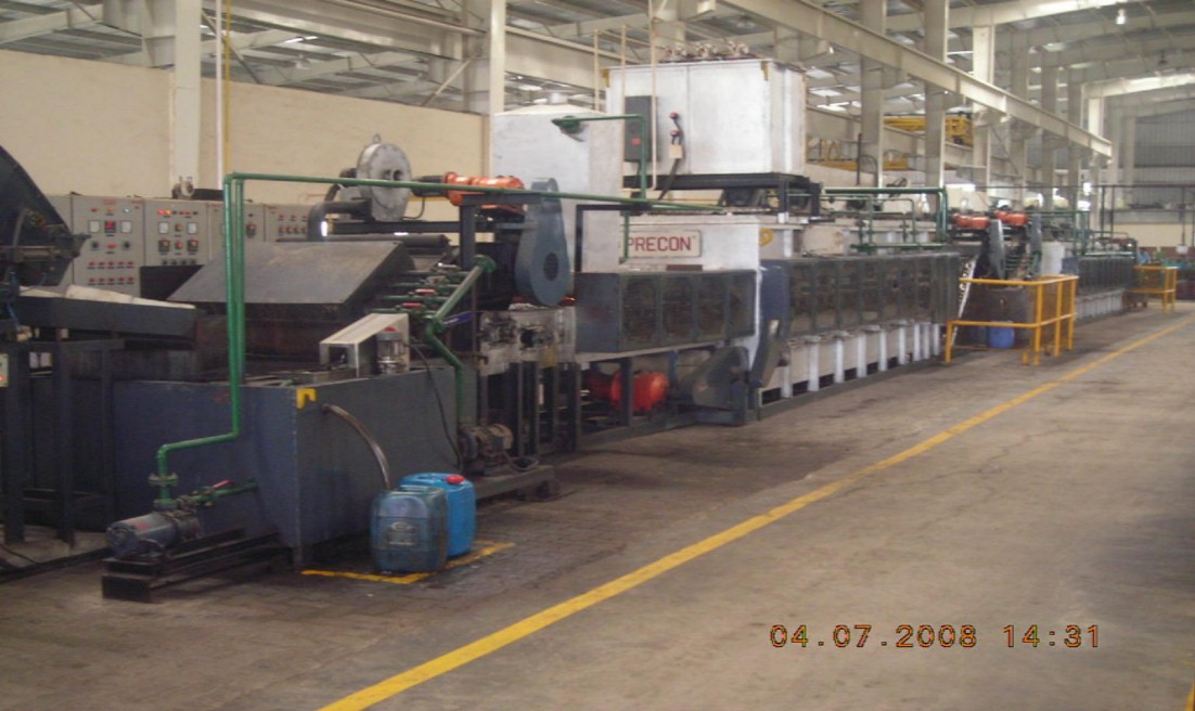 CONTINUOUS HARDENING AND TEMPERING LINE FURNACE